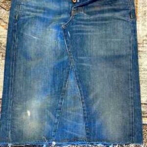 GAP Blue Denim Midi Skirt